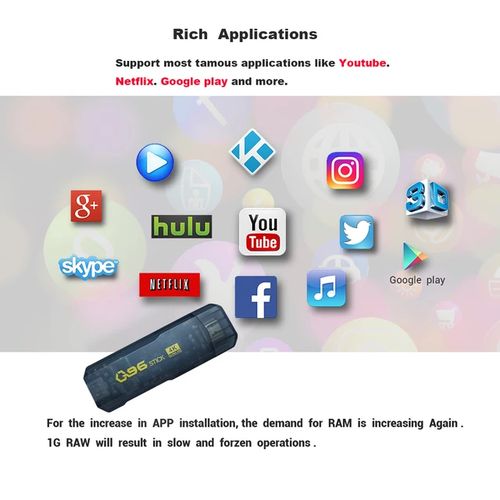 Ultra HD 4k Android TV Stick With Bluetooth 8GB RAM/128GB Internal Storage- Black
