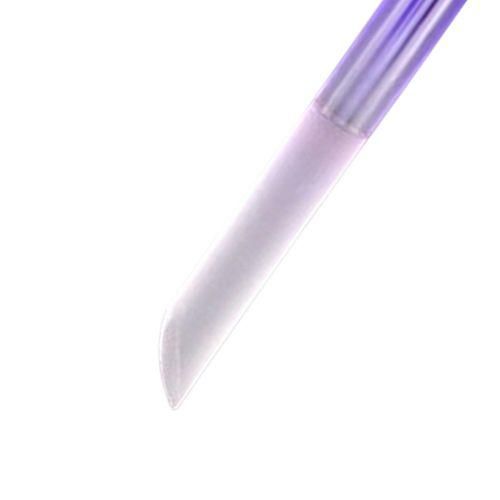 Double Sided Glass Cuticle Pusher Etched Surface