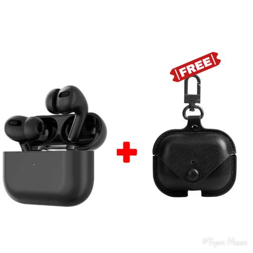 Airpods Pro Checked Earpods With Free Earpod Case - Black