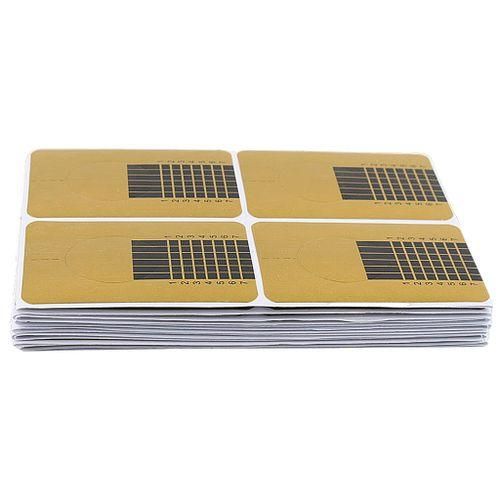 100Pcs Nail Forms Nail Art Sticker Self Adhesive Extension  For