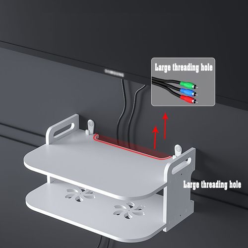 General Compatible With Wall-mounted Set-top Boxes/mobile Phones/tablets, Routers/DVDs/remote Control Brackets, Wall Brackets((30CM)