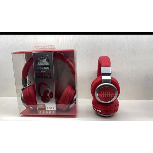 Jbl Original J-661 Bluetooth Wireless Headphones-Red