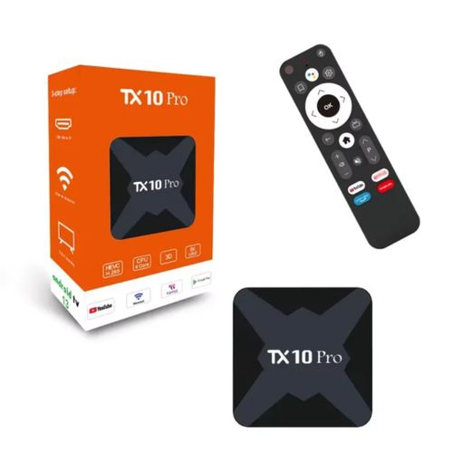 TX10Pro Android 13 TV Box - 4K- 128GB Internal Storage With Bluetooth - Black