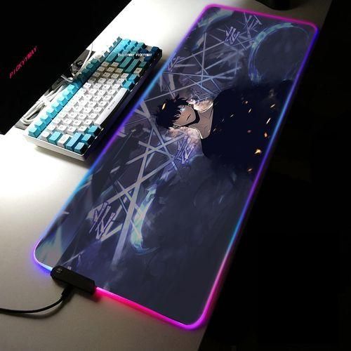Large Rgb Mouse Mat Solo Leveling Sung Jinwoo Anime Deskpad