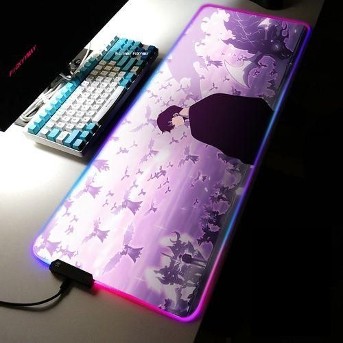 Large Rgb Mouse Mat Solo Leveling Sung Jinwoo Anime Deskpad