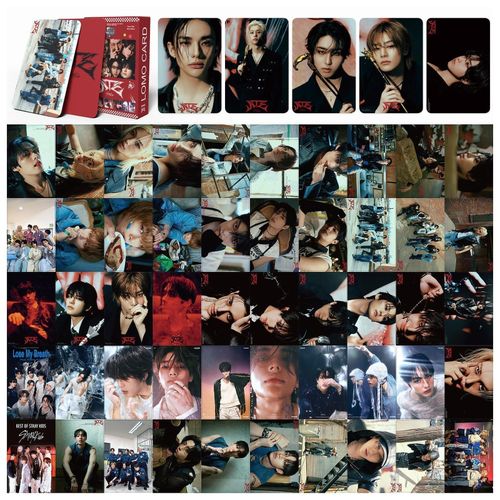 Stray Kids ATE Album Photocards 55 PCS KPOP Photo Cards SKZ Album LOMO Card Set, Gift for Boys and Girls Merch