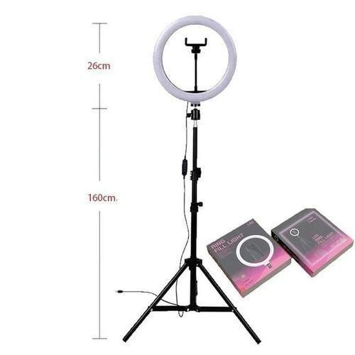 10" (26cm) Dimmable LED Full Set Ring Light With A Tripod Stand - Black/White