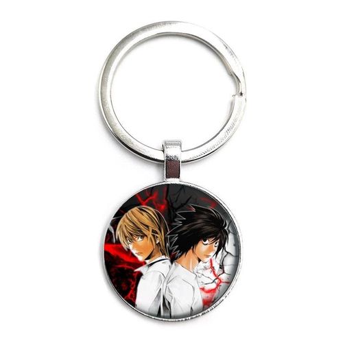 Manga Anime Lawliet Light Yagami Ryuk25mm Glass Cabochon Pendant Keychain Kids Pendant Keychain Jewelry