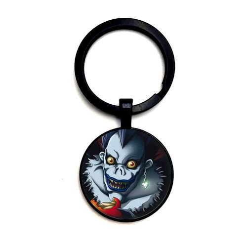 Manga Anime Lawliet Light Yagami Ryuk25mm Glass Cabochon Pendant Keychain Kids Pendant Keychain Jewelry