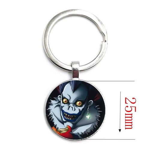Manga Anime Lawliet Light Yagami Ryuk25mm Glass Cabochon Pendant Keychain Kids Pendant Keychain Jewelry