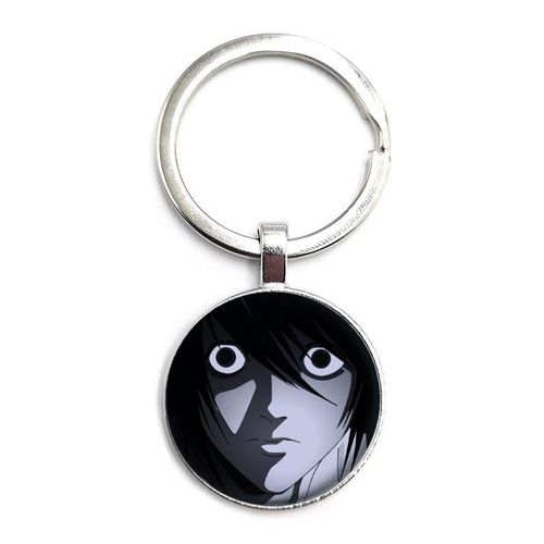 Manga Anime Lawliet Light Yagami Ryuk25mm Glass Cabochon Pendant Keychain Kids Pendant Keychain Jewelry