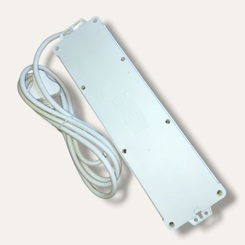 VILLAON Original 4Way Heavy Duty 2Metre Multifunction Extension Cable Socket with 3 USB Ports and LED Lights- White
