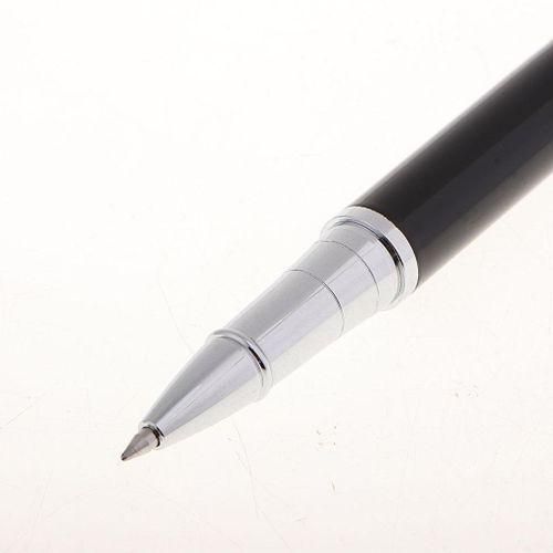 Stainless Steel Fine Bollpoint Pen, 0.5mm Point Black