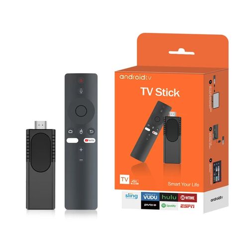 Android TV Stick 4k With Bluetooth and Google Assistant Remote- Black
