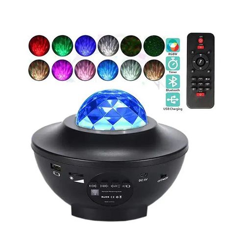 USB LED Starry Sky Stage Effect Music App Control Starry Sky Water Wave Night Light