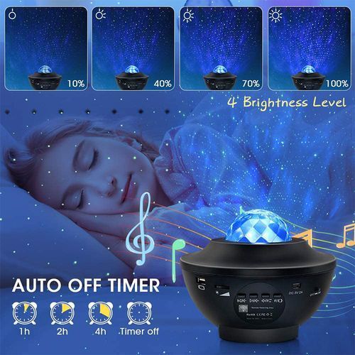USB LED Starry Sky Stage Effect Music App Control Starry Sky Water Wave Night Light
