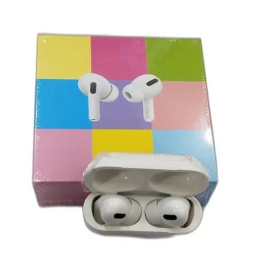 Airpods Pro Checked Earpods With Extra Bass - White