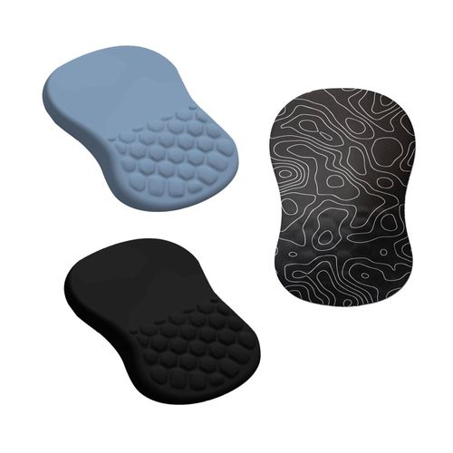 Mouse Pad Ergonomic Design Soft  Memory Foam Blue