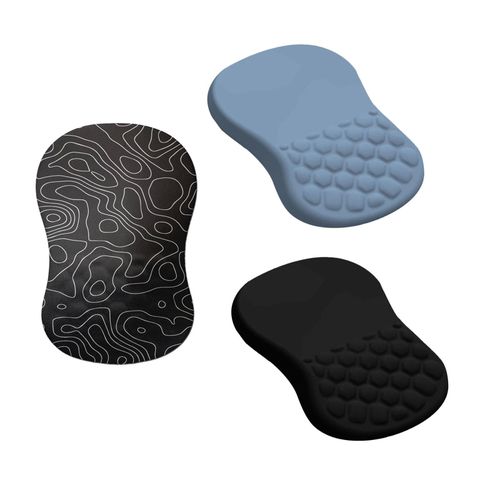 Mouse Pad Ergonomic Design Soft  Memory Foam Blue