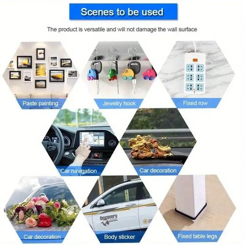 5M*5CM*2MM Double Sided Tape Heavy Duty, Extra Large Nano Double Sided Adhesive Tape, Clear Mounting Tape Picture Hanging Adhesive Strips,Removable Wall Tape Sticky Poster Tape Decor Carpet Tape