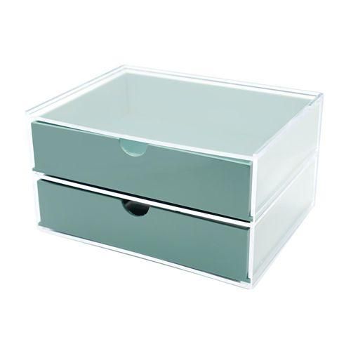 Organizer Cosmetics Acrylic Display  Case For Green