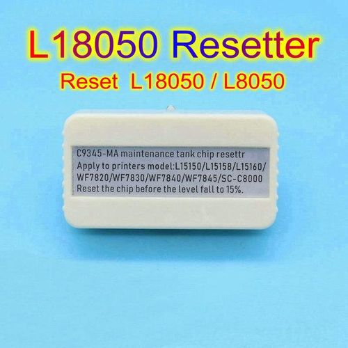 C9345 Maintenance Chip Resetter Reset For Epson L18050 L8050 Printer C8000 L8168 L8188 Et 8550 8500 5800 16600 L15150 15160-1PC Maintenance Box