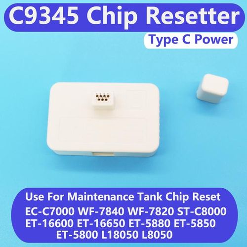 C9345 Maintenance Chip Resetter Reset For Epson L18050 L8050 Printer C8000 L8168 L8188 Et 8550 8500 5800 16600 L15150 15160-1PC Maintenance Box