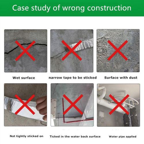 5m Aluminum  Butyl Rubber Tape Stop Leak Stick Waterproof Repair Super Nano Tape S Adhesive For