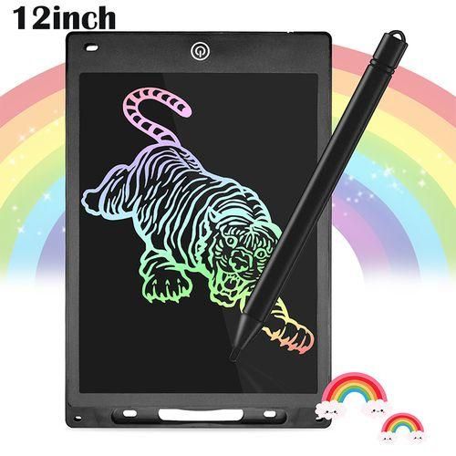 LCD Writing Tablet Magic Slate Children's Digital Drawing Blackboard Painting Board Graffiti Pad Kids Toys 8.5/10/12inch 12inch Black