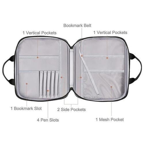 Large Bible Study Book Holy Cover Case Carry Bag Bible Study Book Holy Cover Case Protective Canvas Handbag