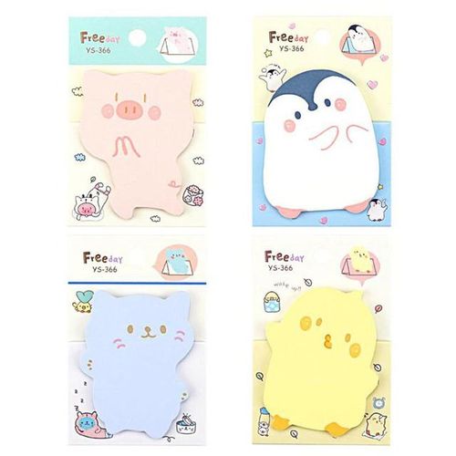 40 pcs/lot Standable Cat Pig Memo Pad Sticky Note Cute Animal N Times Stationery Label Notepad Bookmark School Supply