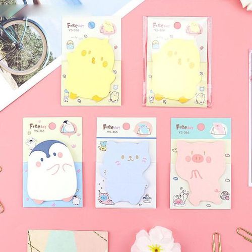 40 pcs/lot Standable Cat Pig Memo Pad Sticky Note Cute Animal N Times Stationery Label Notepad Bookmark School Supply
