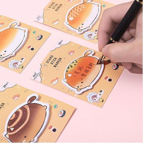 50 pcs/lot Creative Bread Cat Memo Pad Sticky Note Cute N Times Stationery Label Notepad Post School Supplies