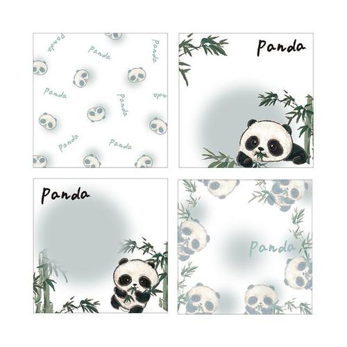 24 pcs/lot Kawaii Panda Memo Pad Sticky Note Cute N Times Stationery Label Notepad Post School Supplies
