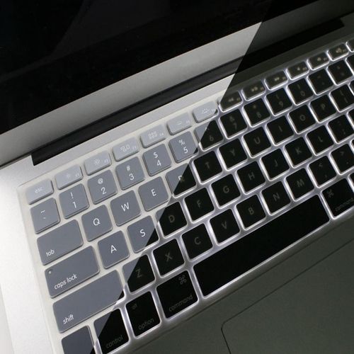 Silicone Keyboard Cover Skin Protector for Apple Macbook Air 13 Gray