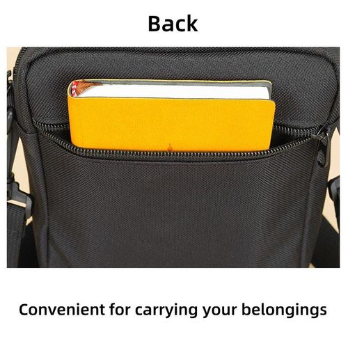 Unisex Casual Canvas Crossbody Bags Sling Shoulder Bag Simple Small Oxford Bag For School