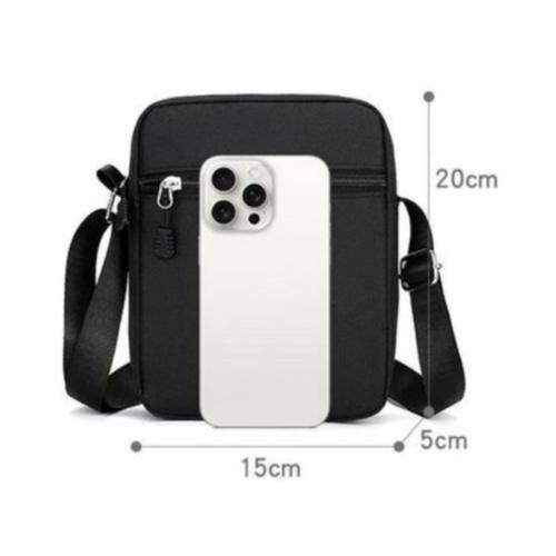 Unisex Casual Canvas Crossbody Bags Sling Shoulder Bag Simple Small Oxford Bag For School