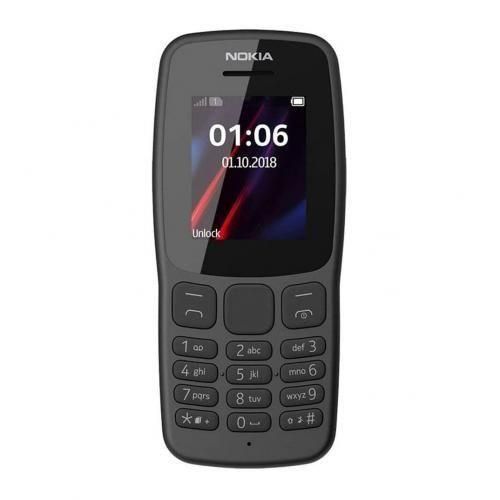 Nokia 106 1.8'' Dual Sim 4MB RAM 4MB ROM 800mAh - Black