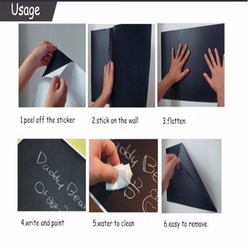 Chalk Board Blackboard Removable Vinyl Wall Sticker Decal Chalkboard 200 X 45cm