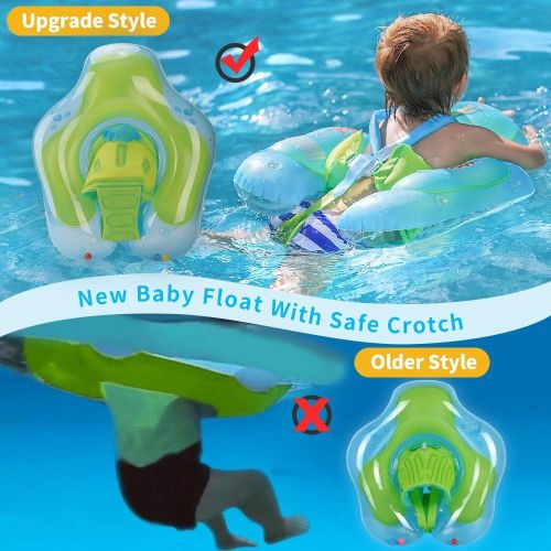 SwimBoBo Inflatable Baby Swimming Float - green Ny