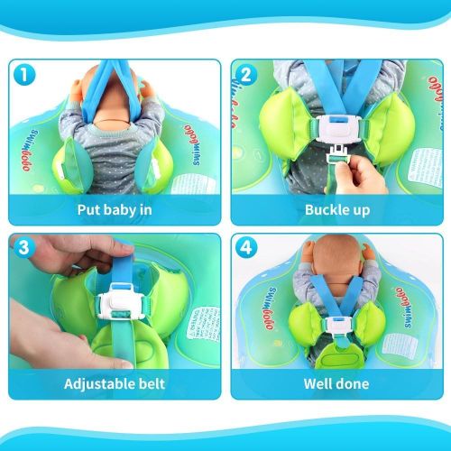 SwimBoBo Inflatable Baby Swimming Float - green Ny