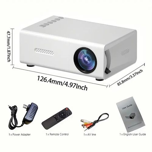 Compact 4K HD Projector , Compatible with Smartphones & Laptops, Ideal for Outdoor Events & Gifts
