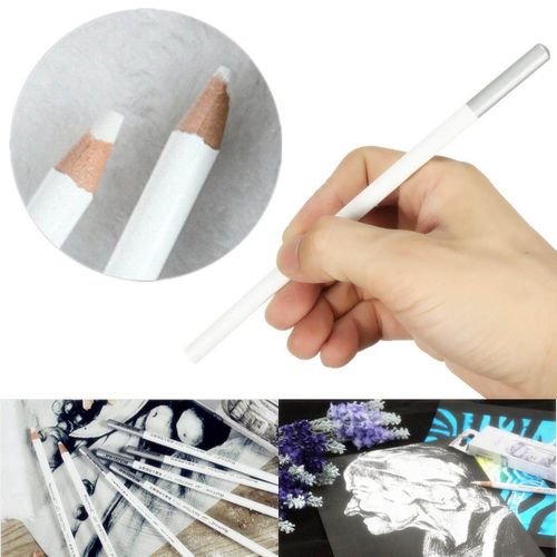 5pcs Marco White Pastel Charcoal Drawing Sketch Pencil Art Artist Craft