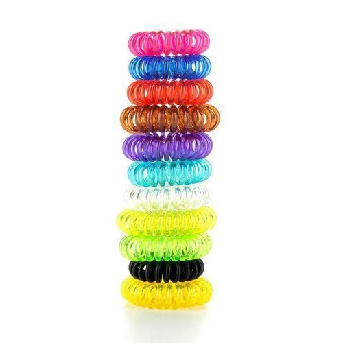 3PCS/Set Telephone Line Hair Ropes 3.5cm Diameter Small Elastic Colorful Hair Bands Ponytail Holder Set for Girls Children Hair Accessories