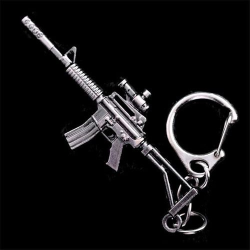 Novelty New Cs Go Ak47 Guns Keychain Men Trinket Sniper M4a1 Key Chain Bag Charm Keyring Male Jewelry Souvenirs