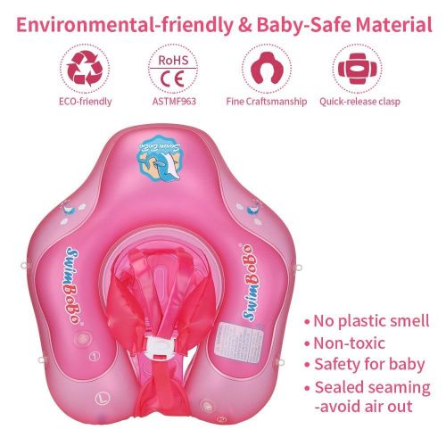 SwimBoBo Inflatable Baby Swimming Float - pink My