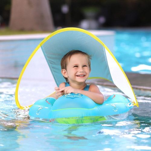SwimBoBo Inflatable Baby Swimming Float - green My
