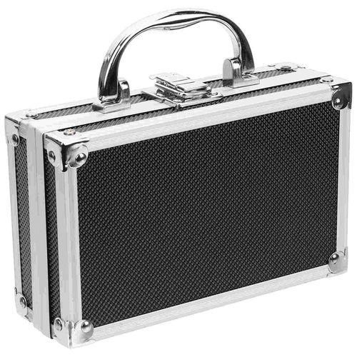 Aluminum Case 7Inch Lock Metal Briefcase Ripple Foam Hard Aluminum Carrying Case Men Universal Portable Tool Case  Luggage