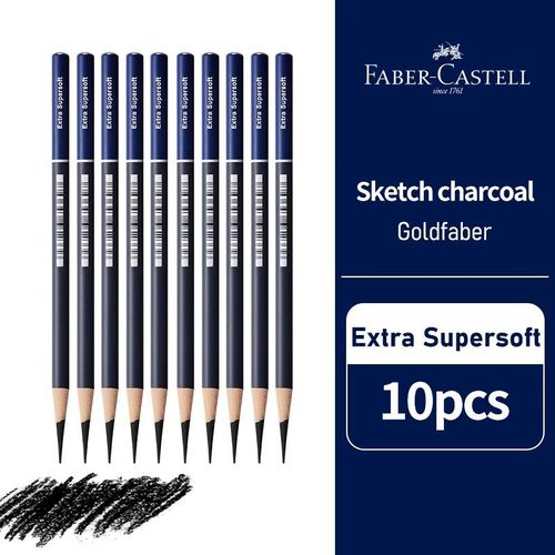 5/10PCS Faber Castell Goldfaber Charcoal Graphite Sketch Set Pencils for Drawing Sketches Shading Artists Art Supplies