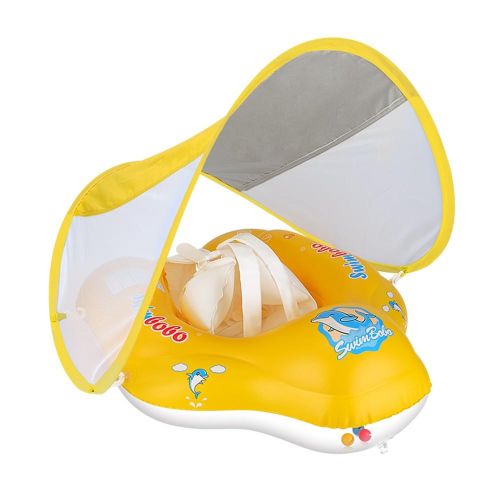 SwimBoBo Inflatable Baby Swimming Float - yellow My